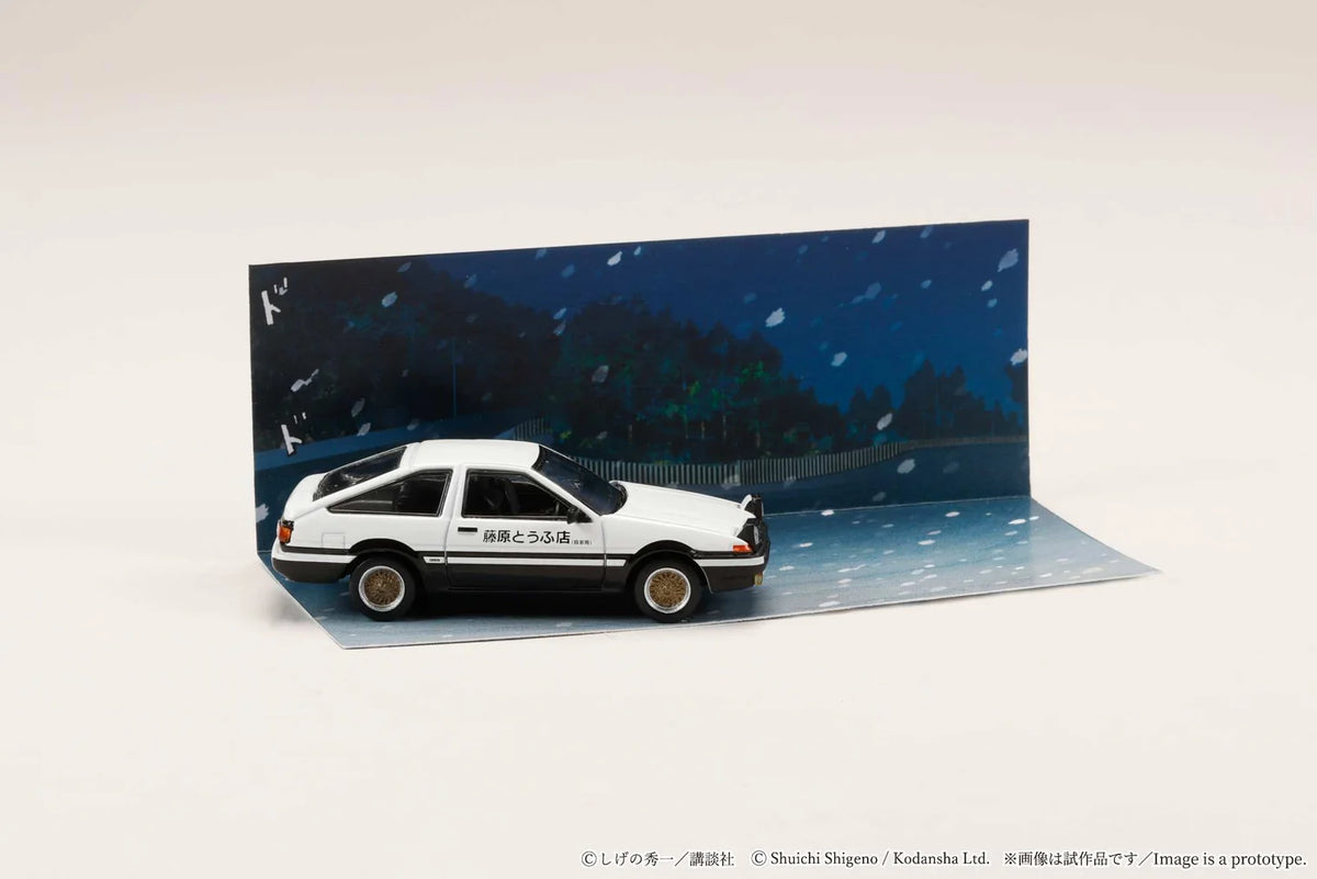 Hobby Japan Initial D – Toyota Sprinter Trueno AE86 1/64 Diorama Set Series (HJDMD001F)