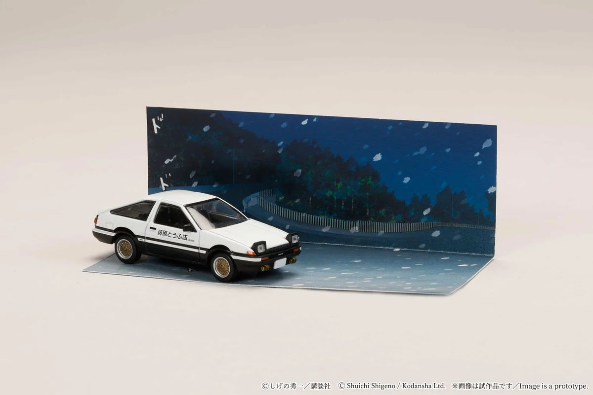 Hobby Japan Initial D – Toyota Sprinter Trueno AE86 1/64 Diorama Set Series (HJDMD001F)