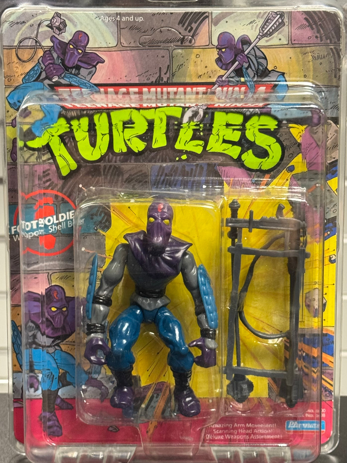 TMNT 1990 Foot Solider Carded Unpunched