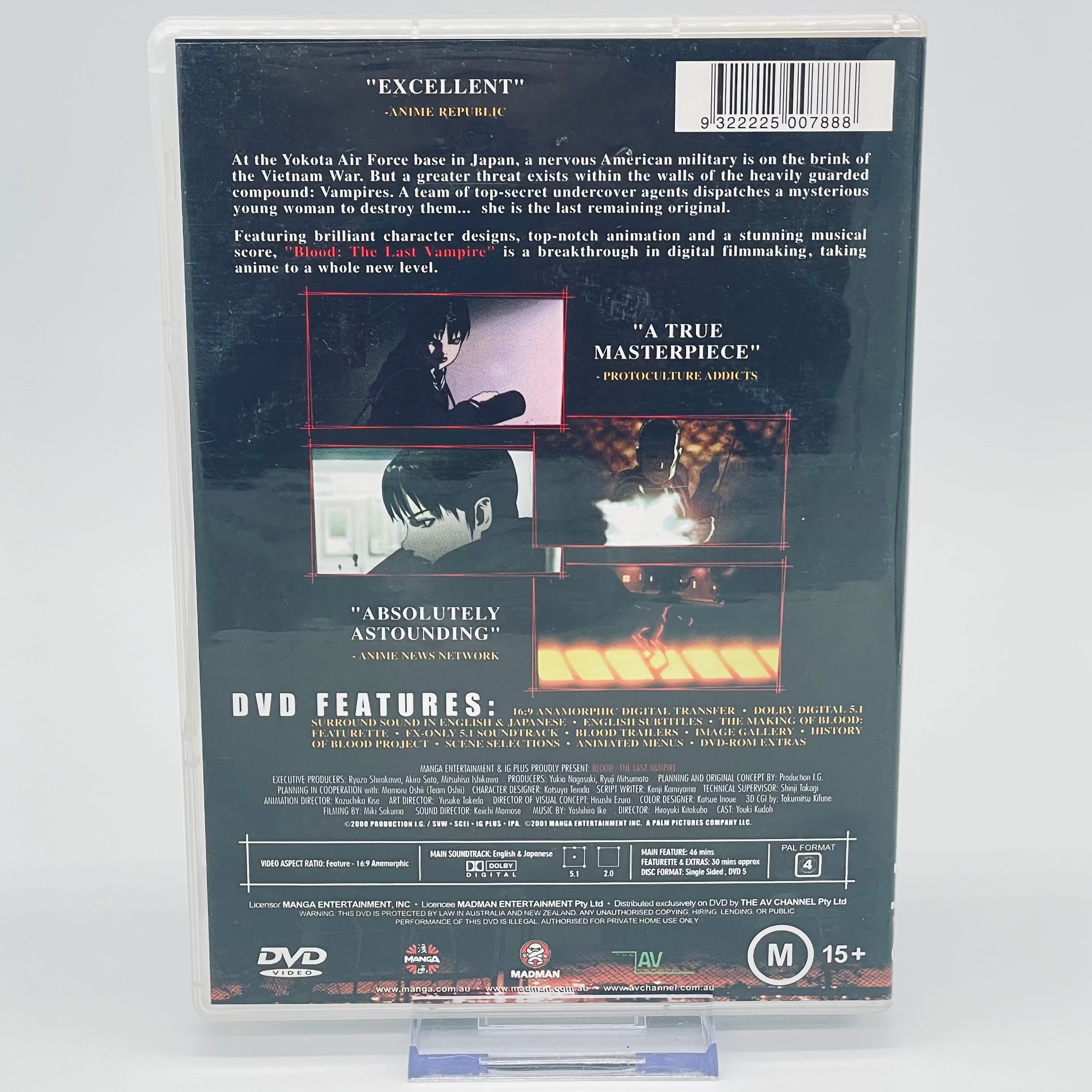 Blood: The Last Vampire Anime DVD - Region 4 Used
