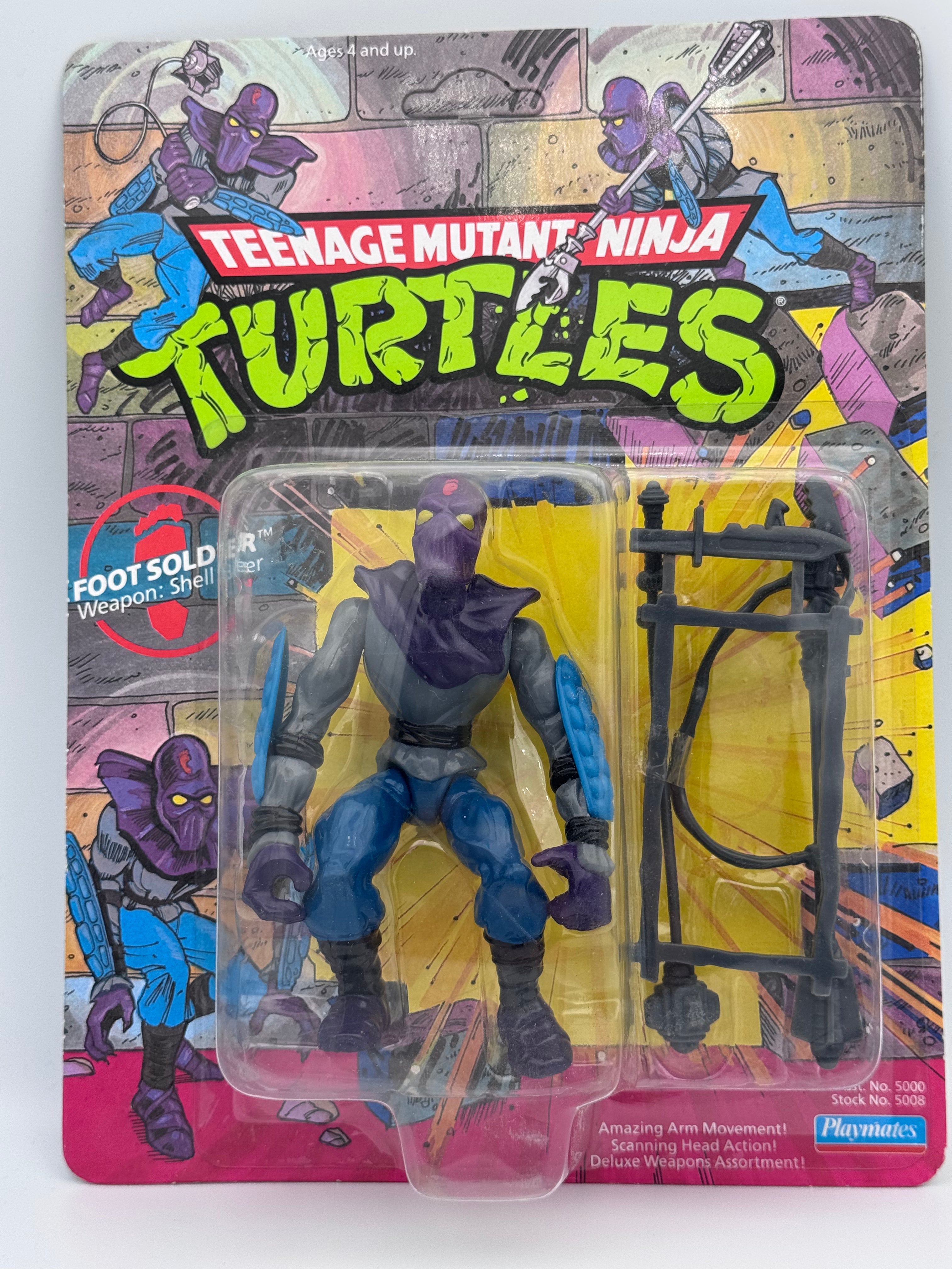 TMNT 1990 Foot Solider Carded Unpunched