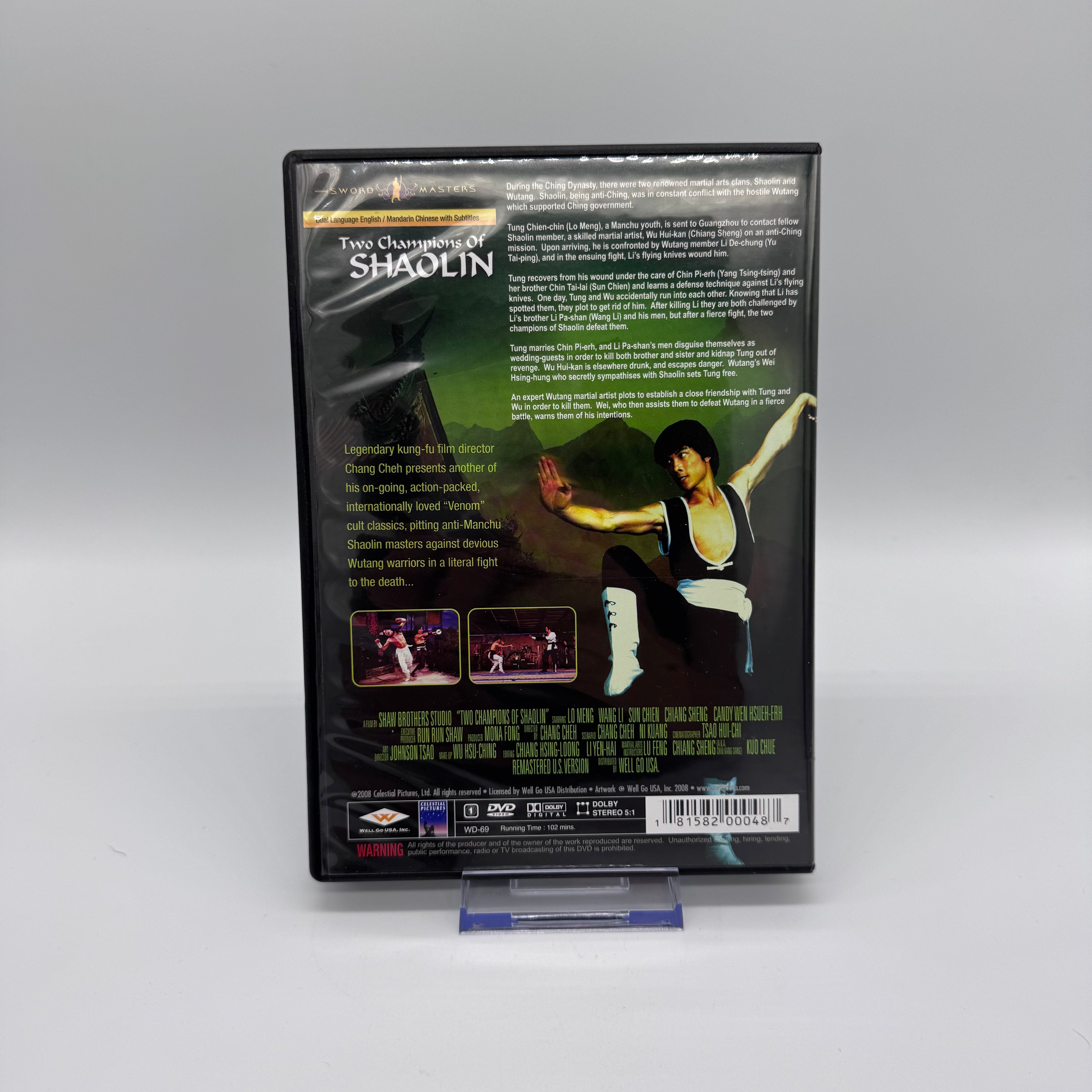 Sword Masters: Two Champions of Shaolin DVD - Remastered (Shaw Brothers)