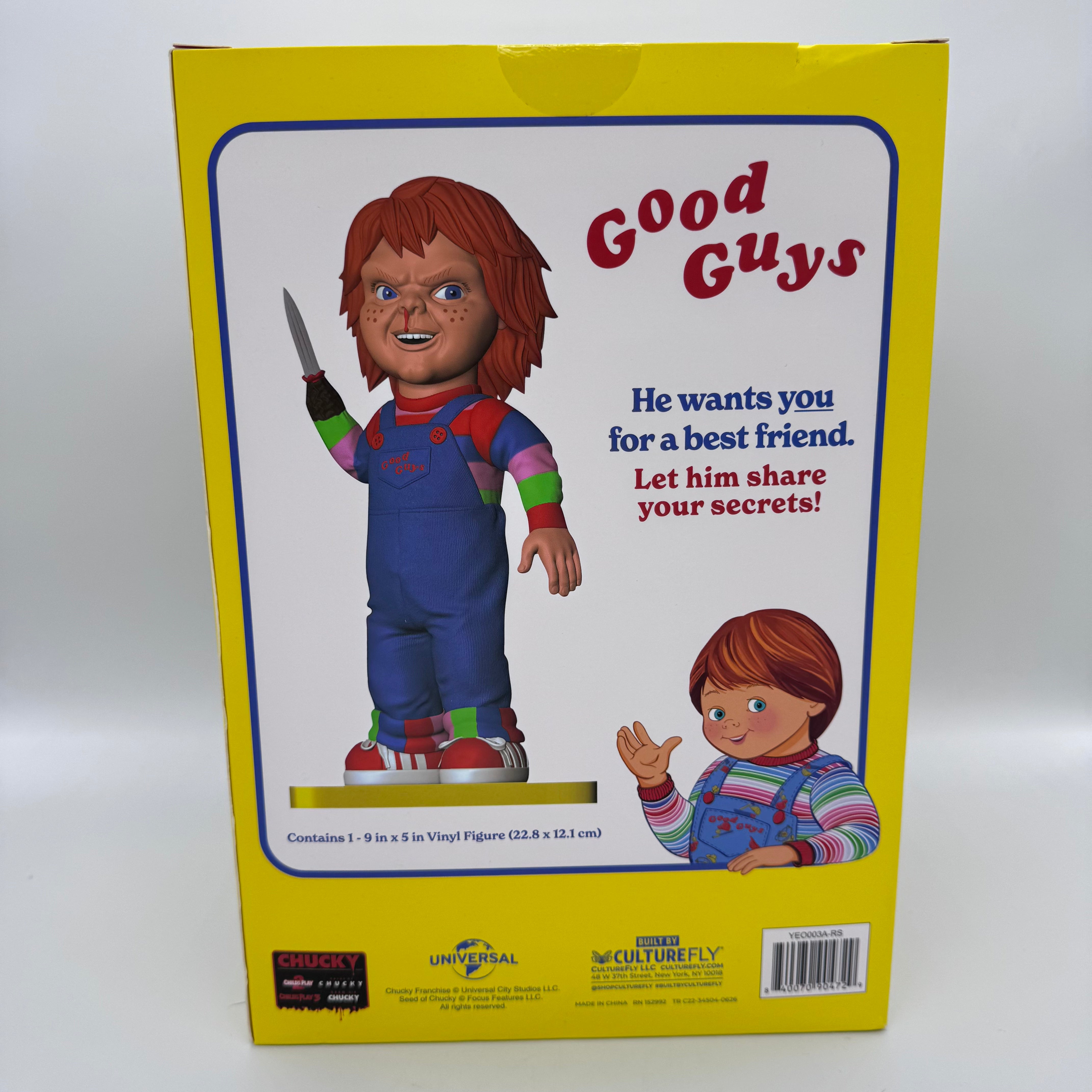 Good Guys Chucky Deluxe Vinyl Figure 9" – Culturefly (Child's Play)