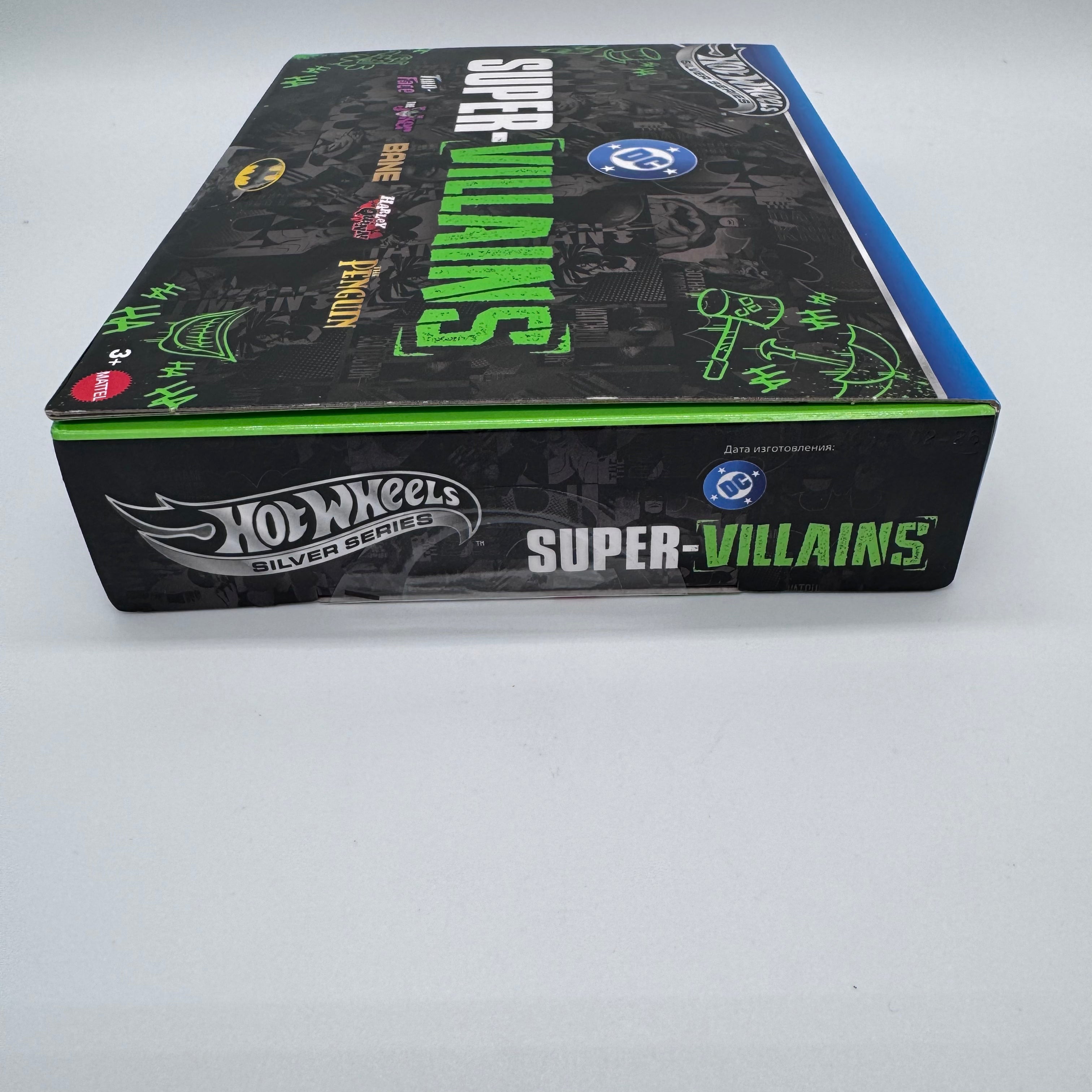 Hot Wheels Silver Series DC Super-Villains 5-Pack – Joker, Harley Quinn, Bane, Two-Face & Penguin