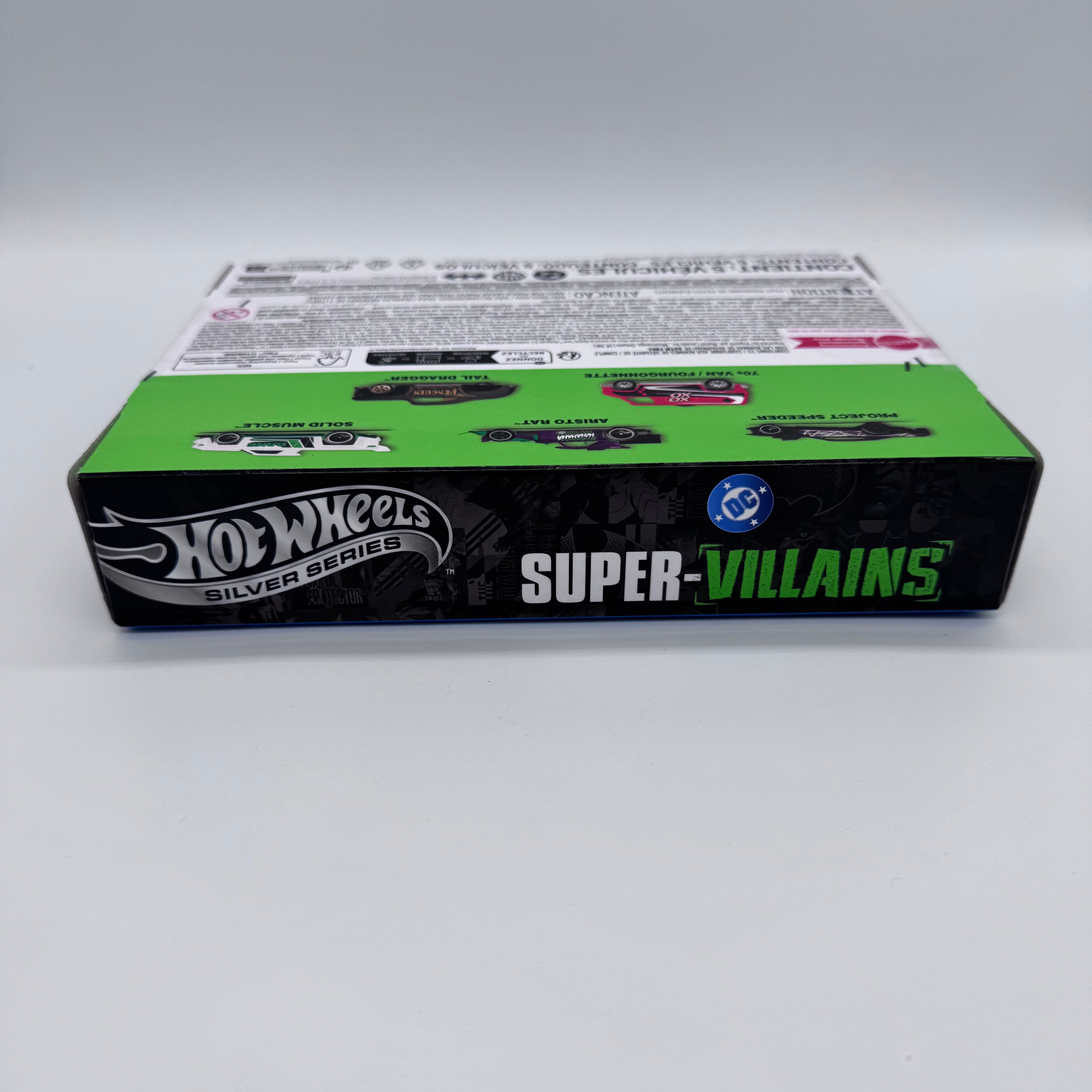 Hot Wheels Silver Series DC Super-Villains 5-Pack – Joker, Harley Quinn, Bane, Two-Face & Penguin