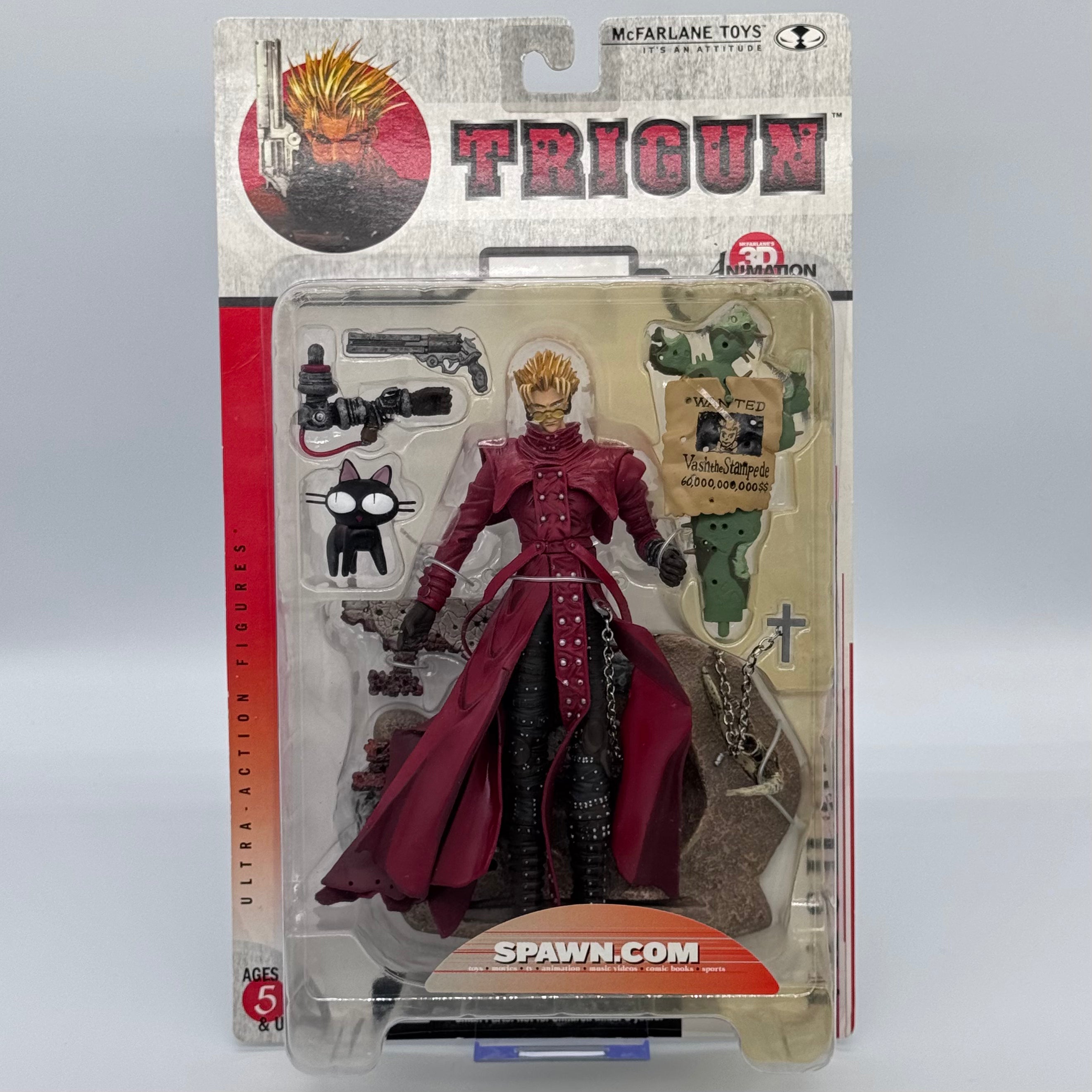 McFarlane Toys Trigun – Vash the Stampede Ultra-Action Figure (3D Animation from Japan)