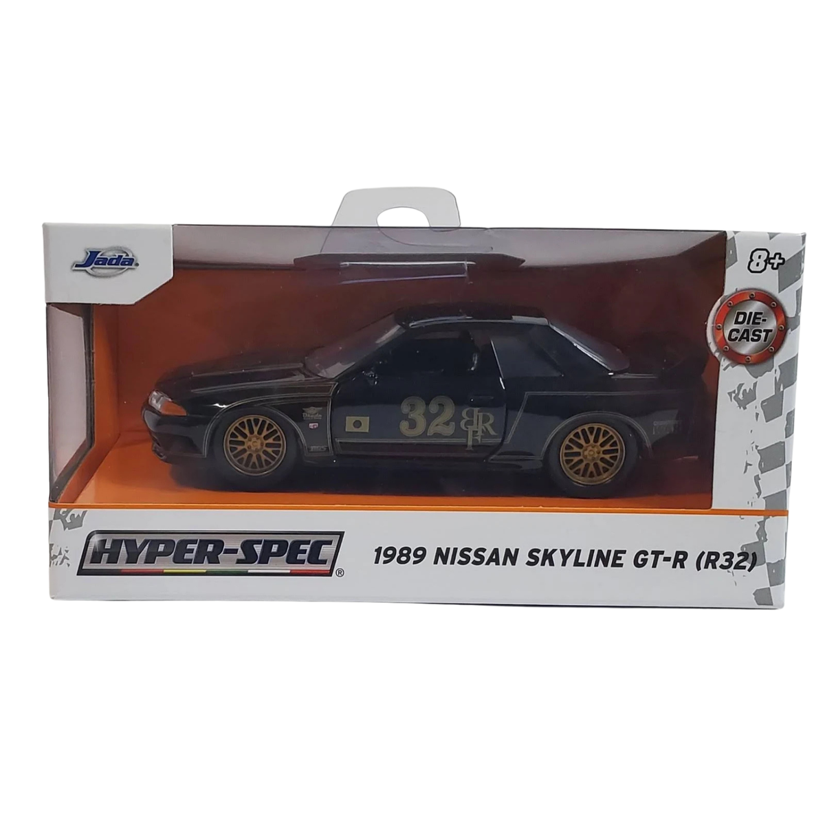 1989 Nissan Skyline GT-R (R32) — Jada Hyper-Spec Die-Cast