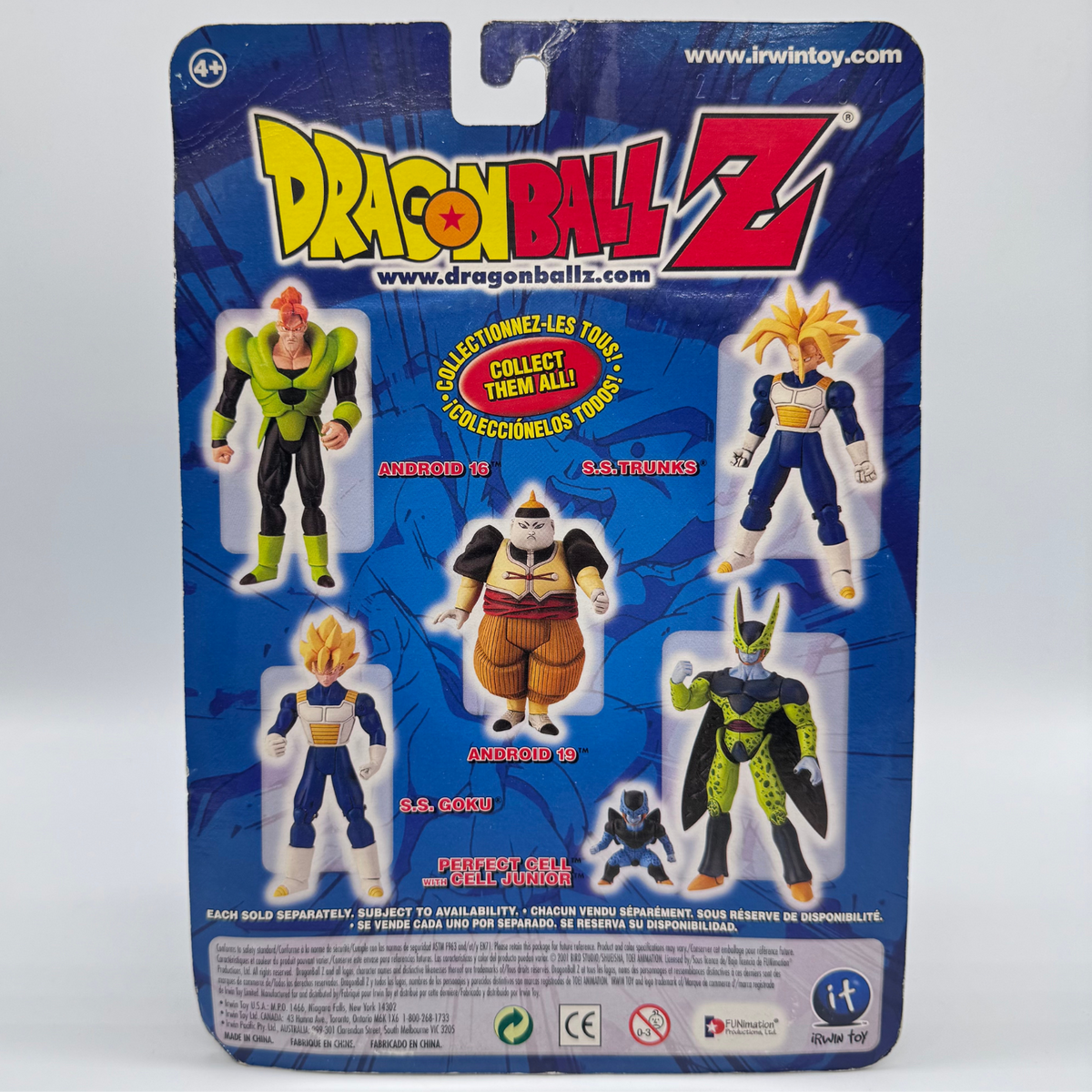Irwin Toy Dragon Ball Z S.S. Goku Action Figure — Cell Games Saga, Carded