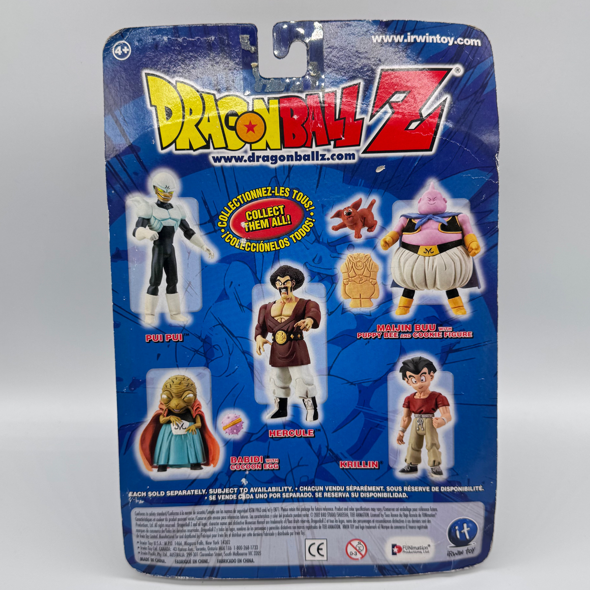 Irwin Toy Dragon Ball Z Hercule Action Figure — World Tournament Saga, Carded