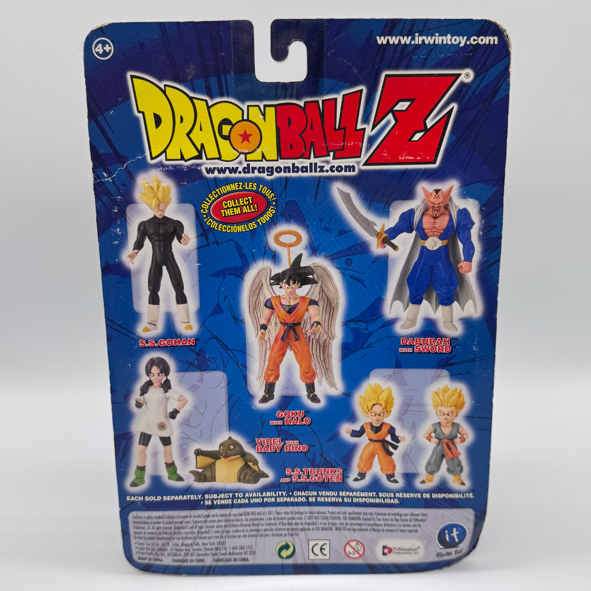 Irwin Toy Dragon Ball Z Goku with Halo Action Figure — Great Saiyaman Saga, Carded