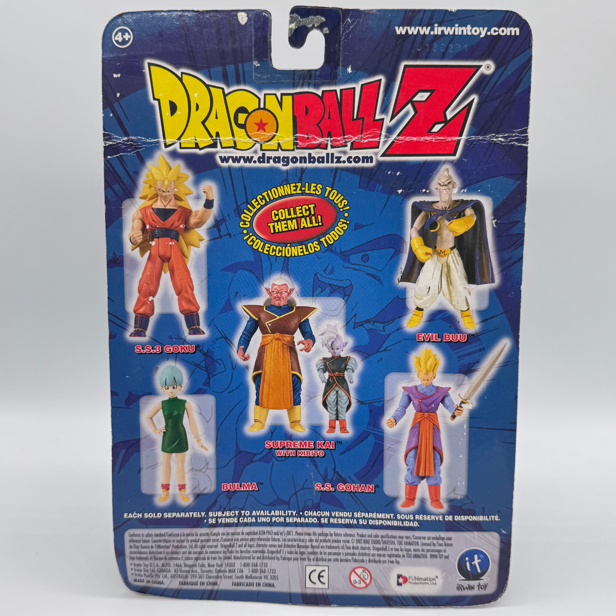 Irwin Toy Dragon Ball Z Supreme Kai with Kibito Action Figures — Majin Buu Saga, Carded