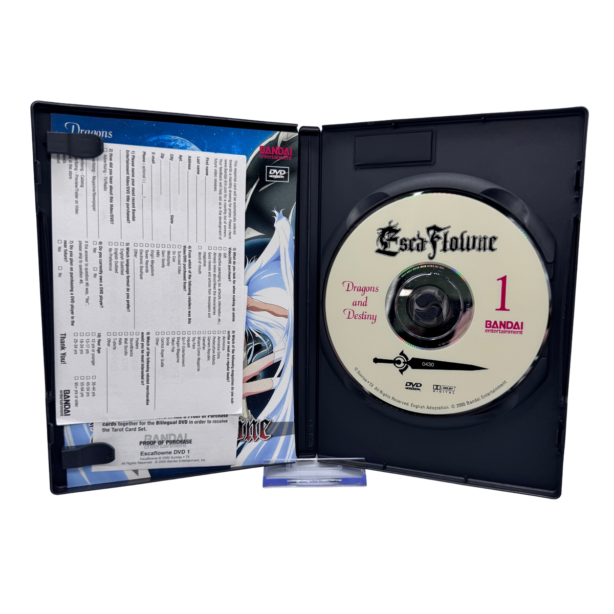 Vision of Escaflowne Complete DVD Set — All 8 Volumes (Lightly Used)