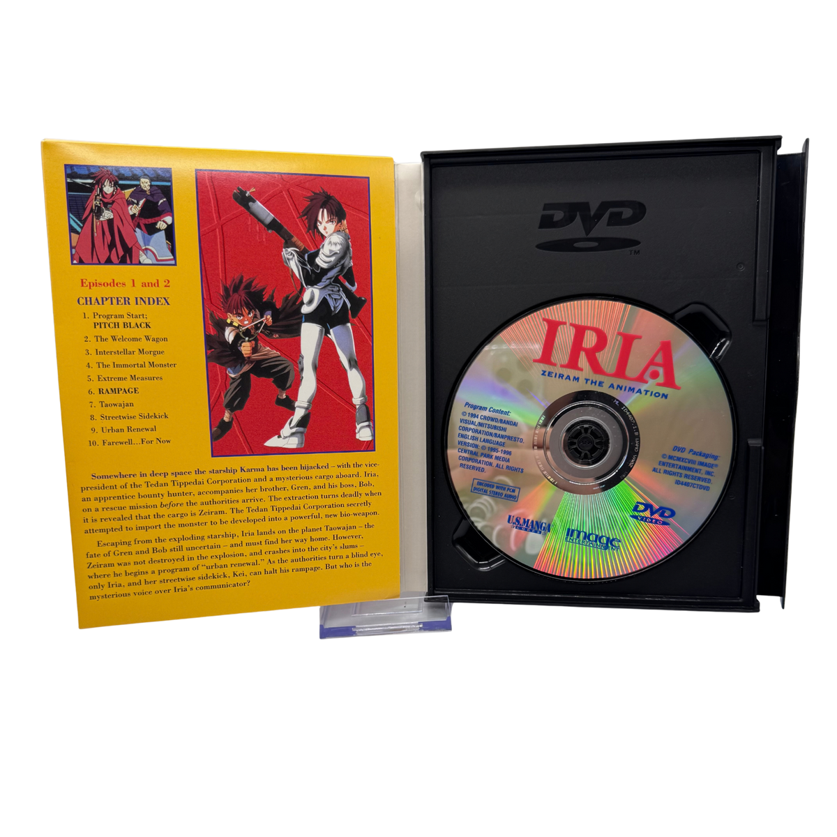 IRIA: Zeiram the Animation — Complete OVA DVD Episodes 1–6 (Used)