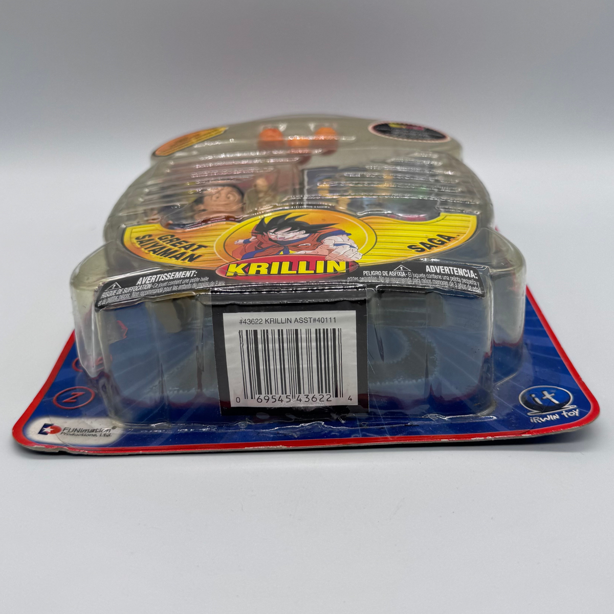 Irwin Toy Dragon Ball Z Krillin Action Figure — Great Saiyaman Saga, Carded