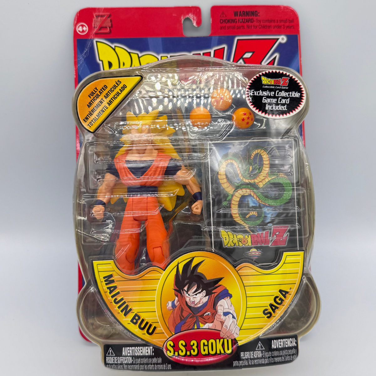 Irwin Toy Dragon Ball Z S.S.3 Goku Action Figure — Majin Buu Saga, Carded