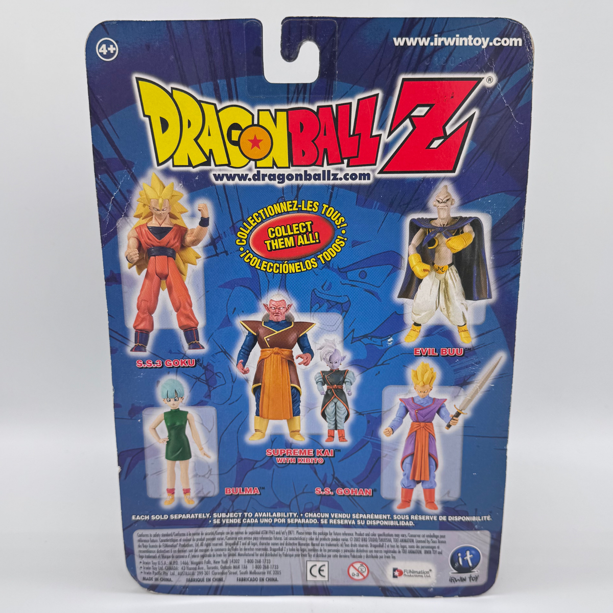 Irwin Toy Dragon Ball Z S.S.3 Goku Action Figure — Majin Buu Saga, Carded