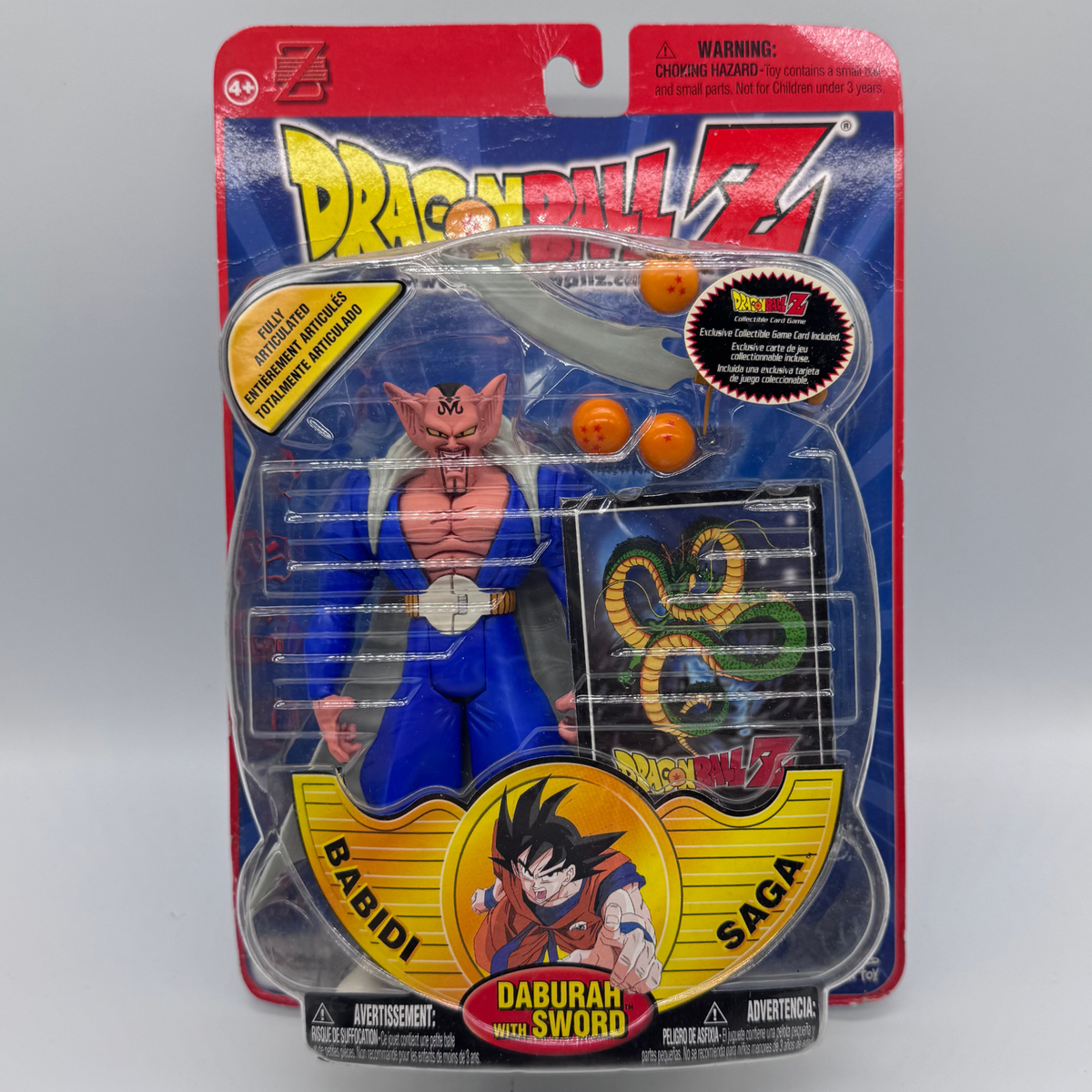 Irwin Toy Dragon Ball Z Daburah with Sword Action Figure — Babidi Saga, Carded