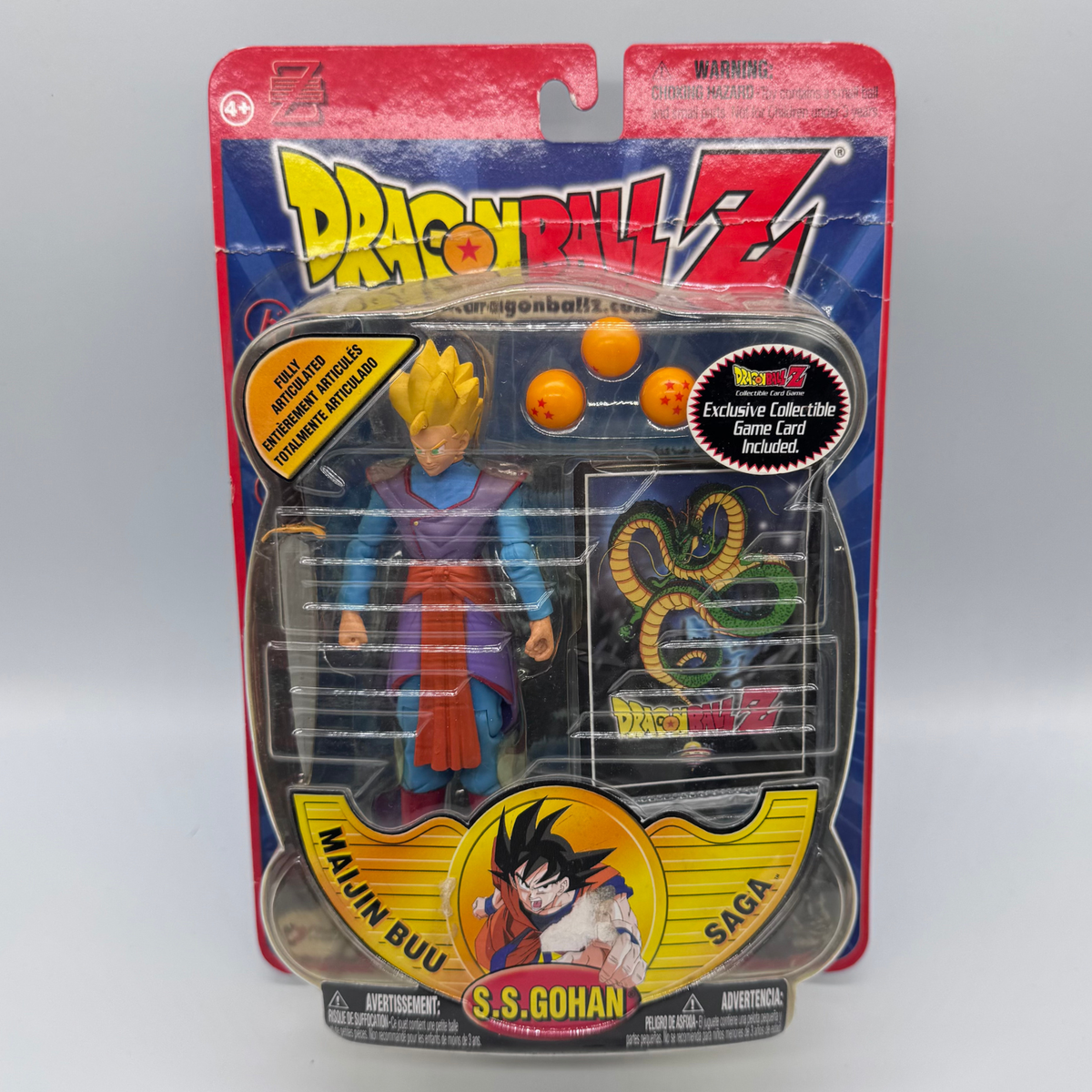 Irwin Toy Dragon Ball Z S.S. Gohan Action Figure — Majin Buu Saga, Carded
