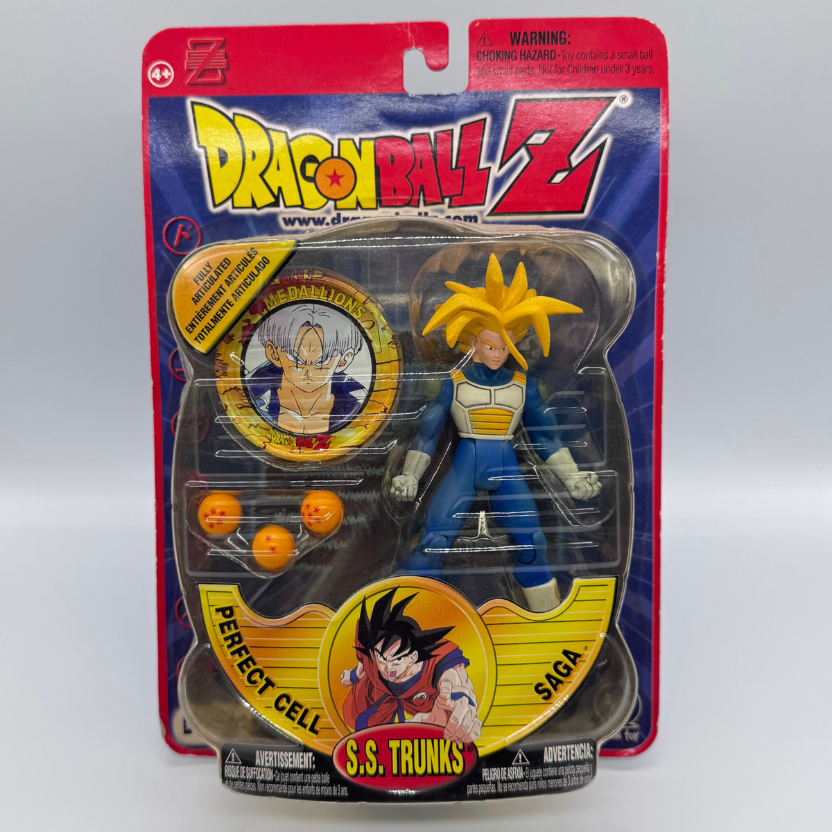 Irwin Toy Dragon Ball Z S.S. Trunks Action Figure — Perfect Cell Saga, Carded