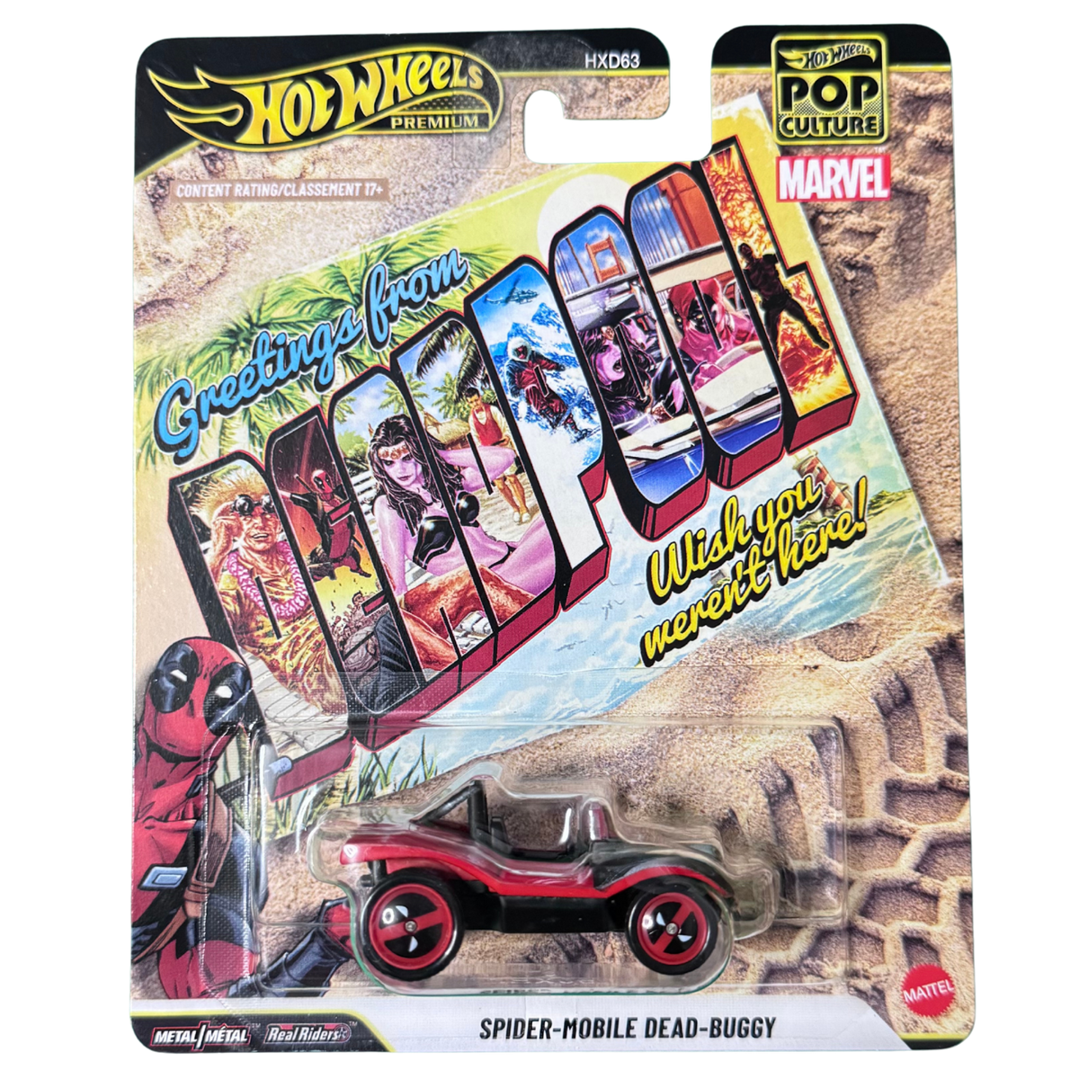 Hot Wheels Spider-Mobile Dead-Buggy (Deadpool) Pop Culture (2026) w/ Case