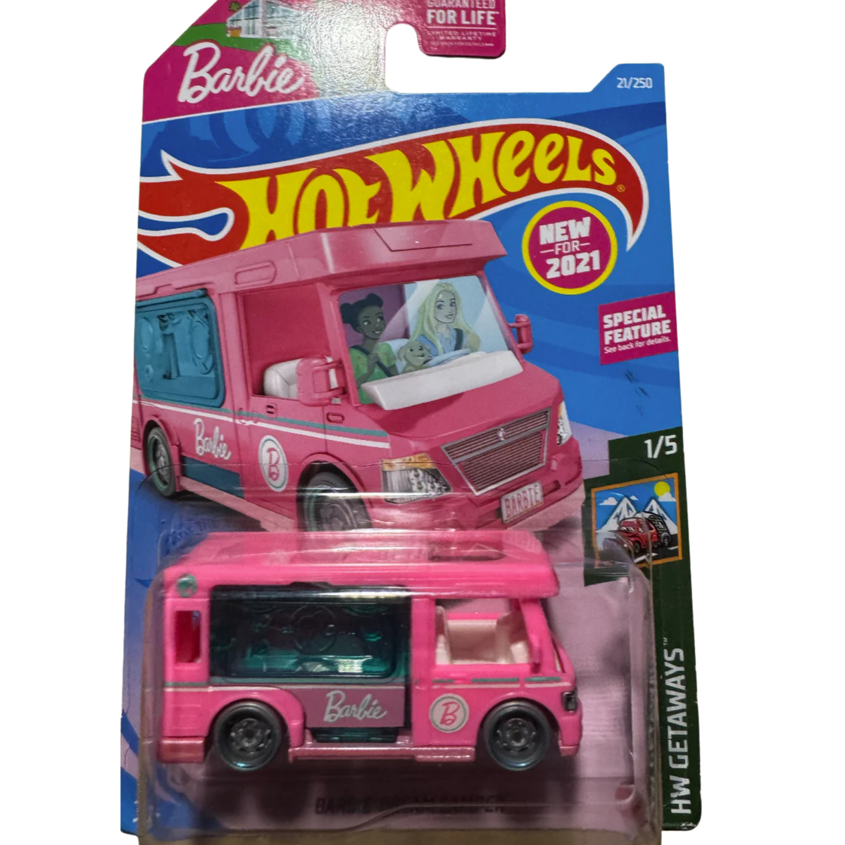 2021 Hot Wheels Barbie Dream Camper (HW Getaways #1/5)