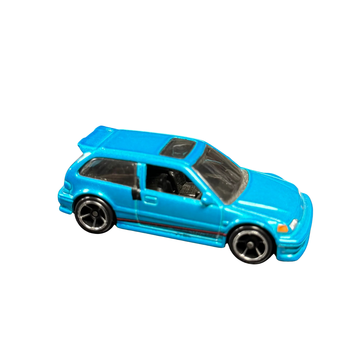 Hot Wheels 1990 HONDA CIVIC EF Blue Teal HW City 2014 Night Burnerz 30/250 - Loose