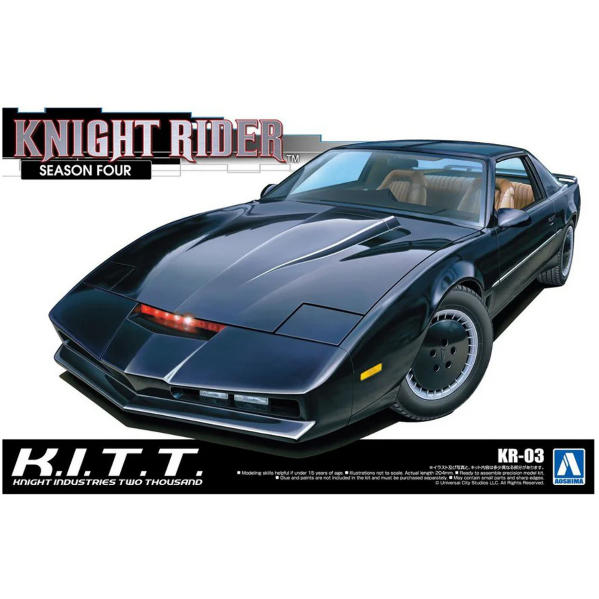 Aoshima: 1/24 KNIGHT RIDER KNIGHT 2000 K.I.T.T. SEASON IV Scale Model Kit KR-03