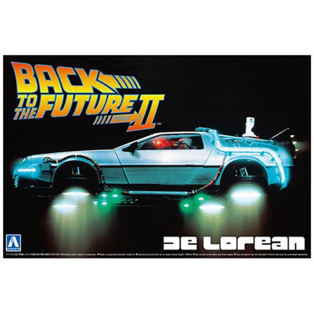 Aoshima: Back to the Future Part II DeLorean 1/24 Scale Model Kit #BT-02
