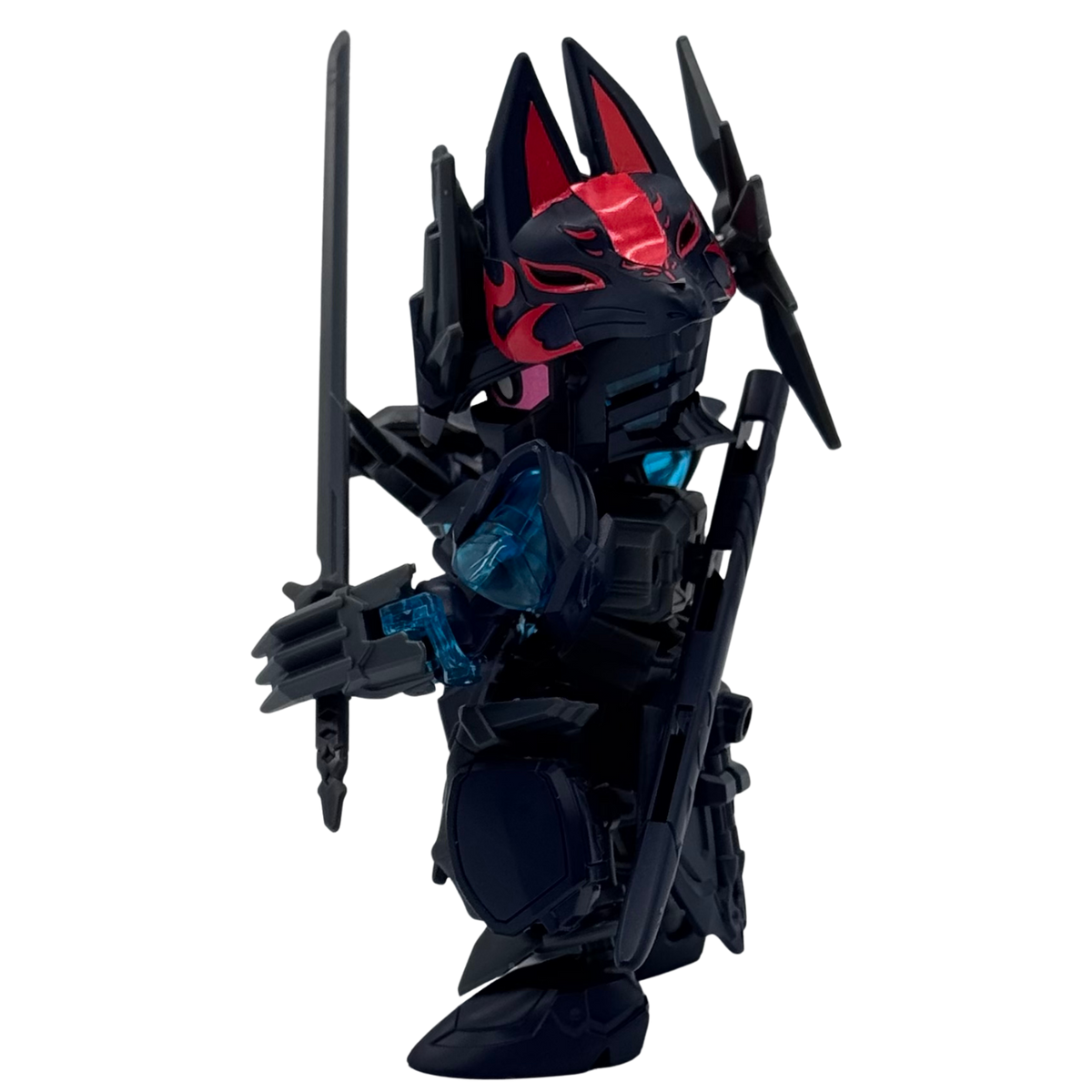 Assembled - Model Kit Bandi Gundam World heroes SDW Heroes Sasuke Delta Gundam.