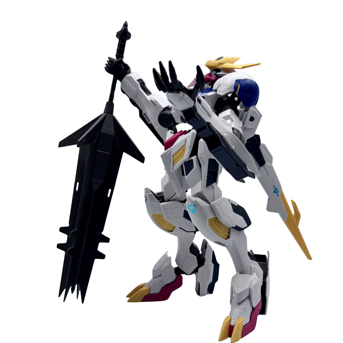 Assembled - BANDAI Hobby Full Mechanics Barbatos Lupus Rex Gundam IBO Model Kit (1/100 Scale)