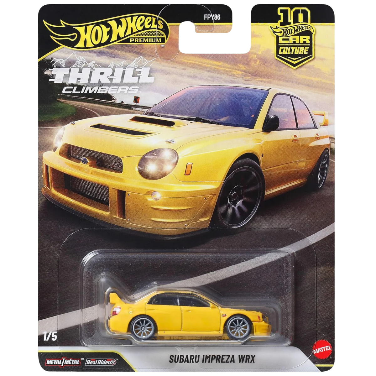 Hot Wheels Subaru Impreza WRX - Car Culture - w/ Case