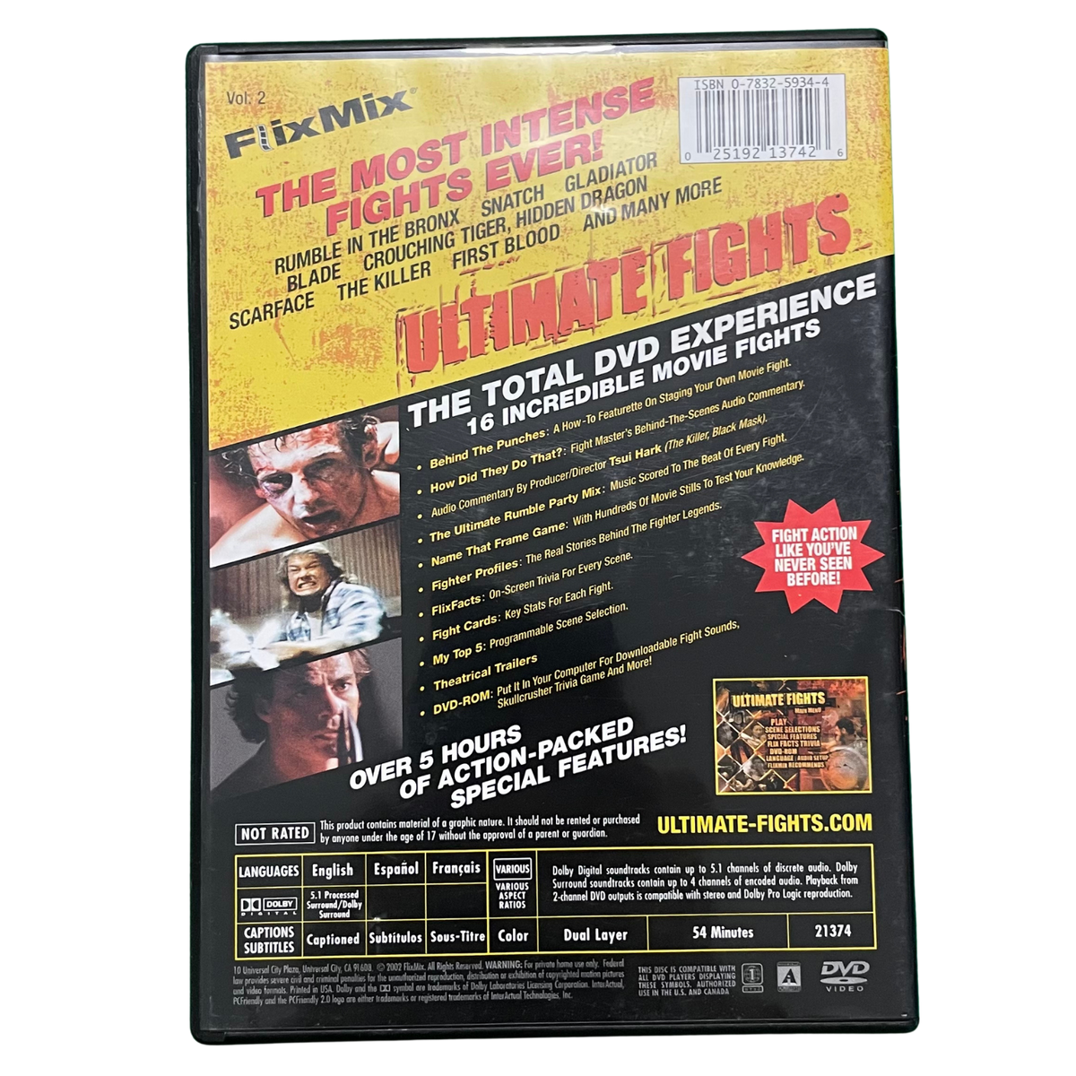Ultimate Fights from the Movies Vol. 2 DVD (Used)