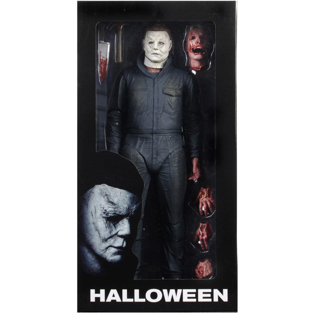 Halloween Michael Myers Action Figure with Victim Head & Accessories