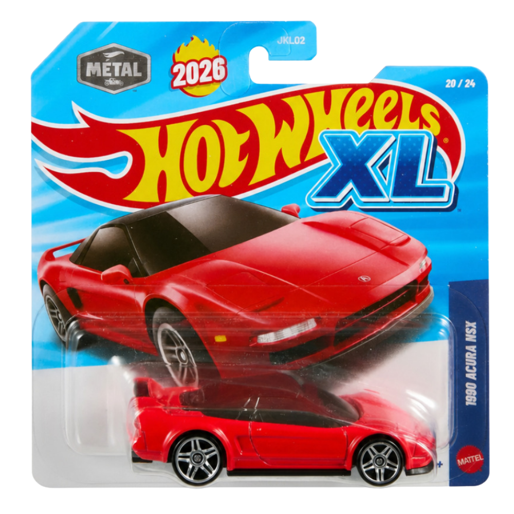 Hot Wheels XL 1990 Acura NSX [Red] 20/24 - 2026 1:43 Scale Diecast