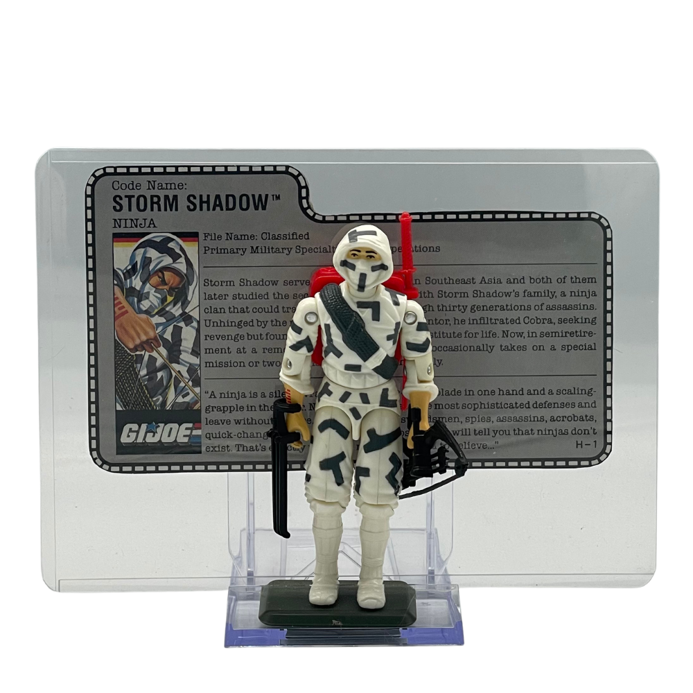 Vintage G.I. Joe Storm Shadow Complete with File Card - Hasbro