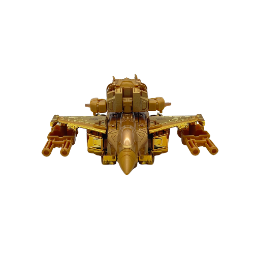 Transformers Golden Lagoon Starscream Gold Figure - Loose w/ extra gun