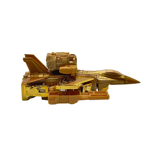 Transformers Golden Lagoon Starscream Gold Figure - Loose w/ extra gun