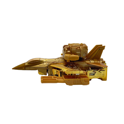 Transformers Golden Lagoon Starscream Gold Figure - Loose w/ extra gun
