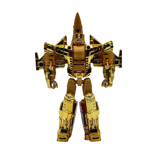 Transformers Golden Lagoon Starscream Gold Figure - Loose w/ extra gun