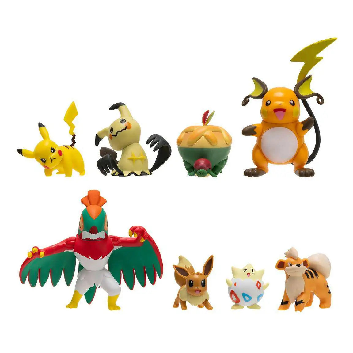 Pokemon Battle Ready Pikachu, Eevee, Appletun, Growlithe, Mimikyu, Togepi, Raichu & Hawlucha Exclusive 2-Inch Multi Figure 8-Pack