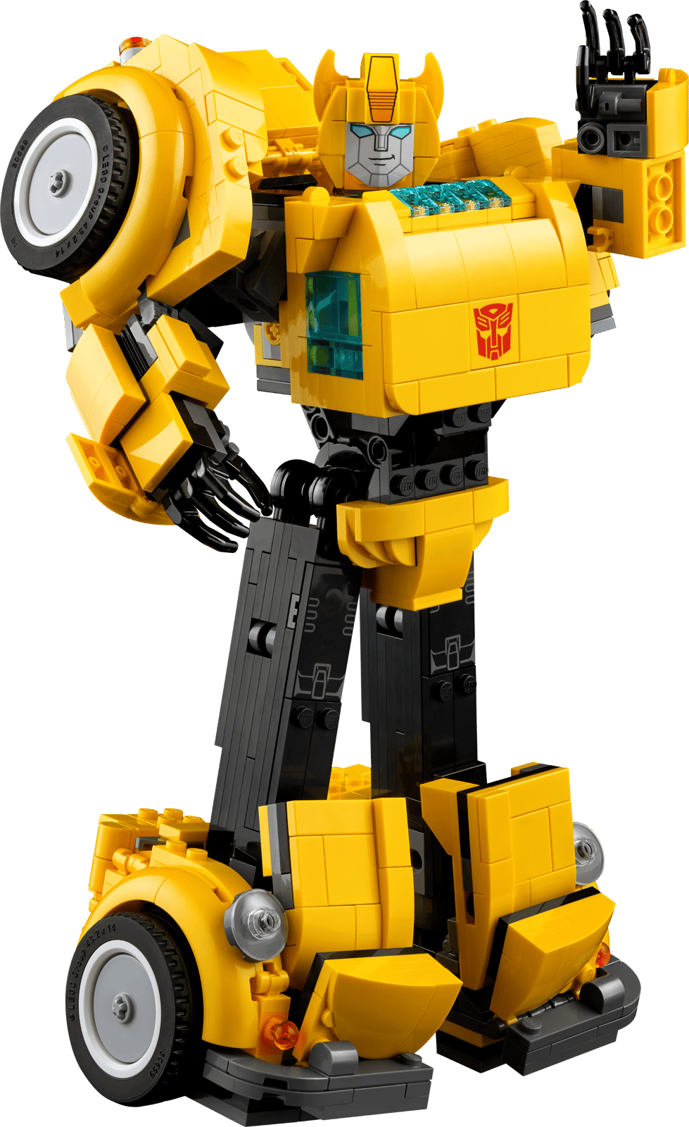 LEGO Icons Transformers Bumblebee Action Figure, Collectible Robot Gift for Adults, Movie Themed Model Building Set for Sci-Fi Enthusiasts and Transformers Fans, Converts to Vehicle Mode, 10338