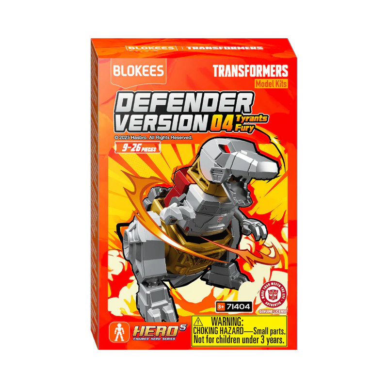 Blokees Transformers Defender Version Wave 4 Tyrants Fury  Mini Model Kit - Blind Box