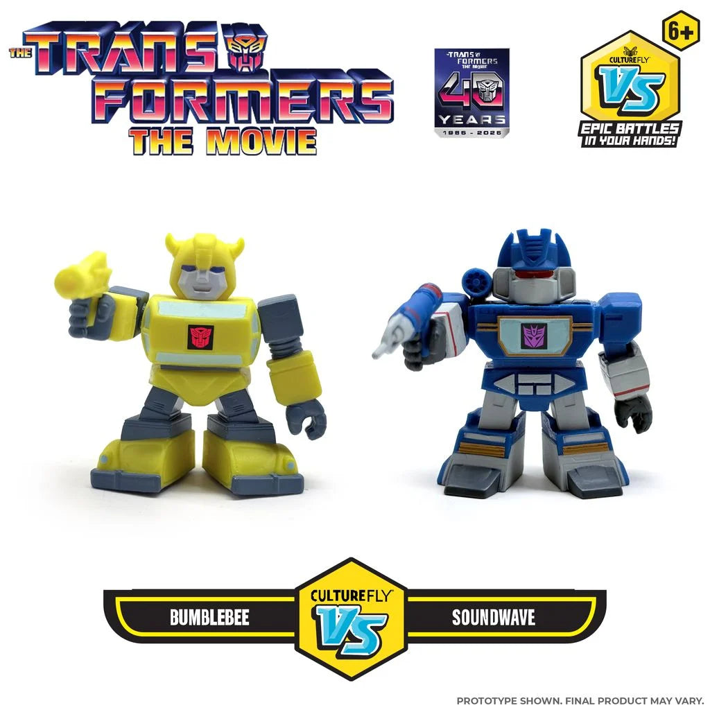 CultureFly Transformers 40th Anniversary VS Series Bumblebee vs. Soundwave