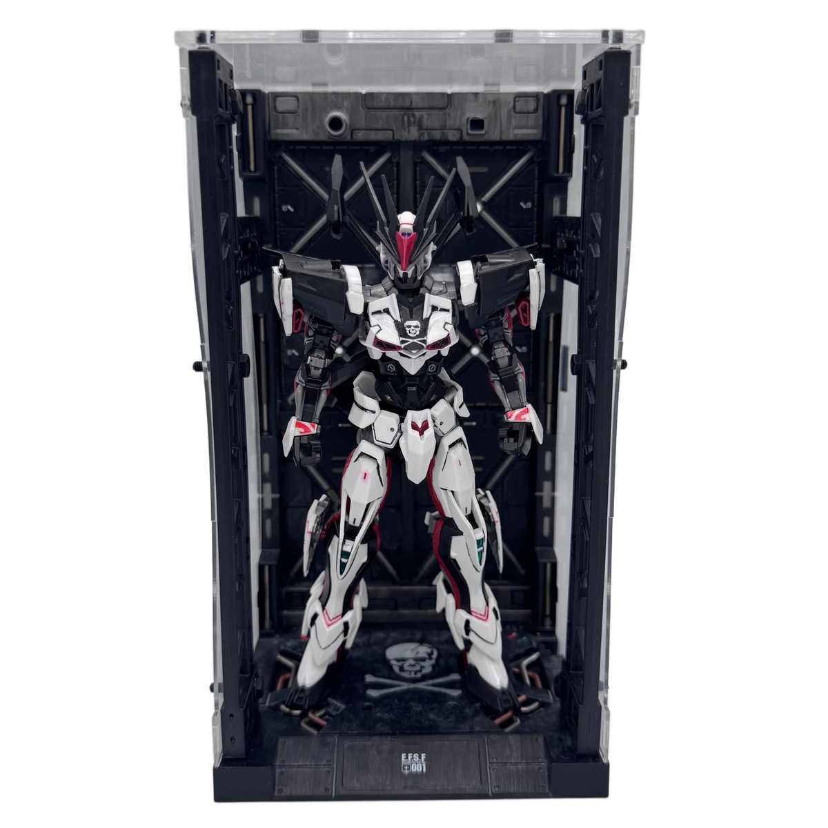Custom HG GM Sniper II & Astray — Crossbones Faction Two-Kit Set w/ matching LBASE and LEDs