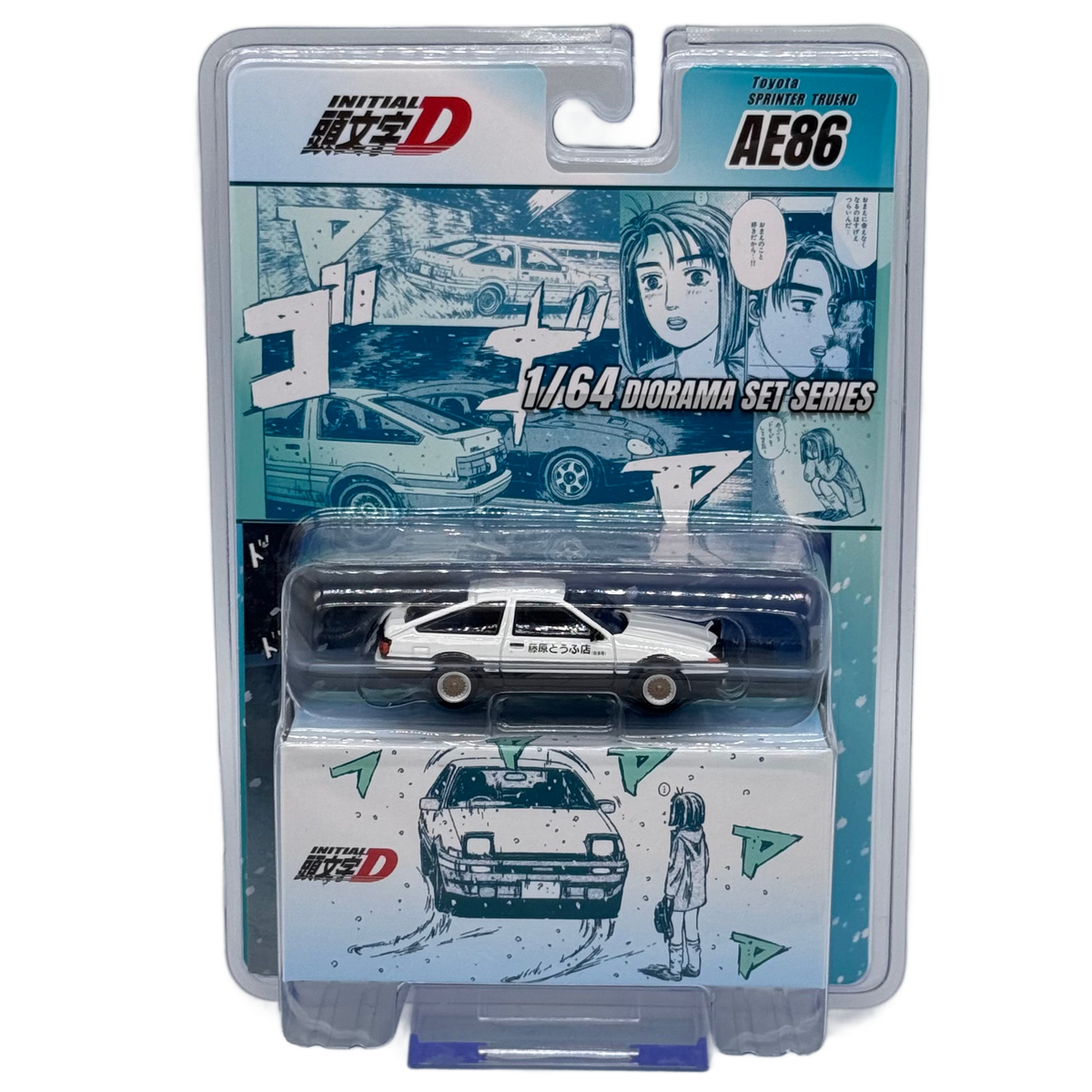 Hobby Japan Initial D – Toyota Sprinter Trueno AE86 1/64 Diorama Set Series (HJDMD001F)