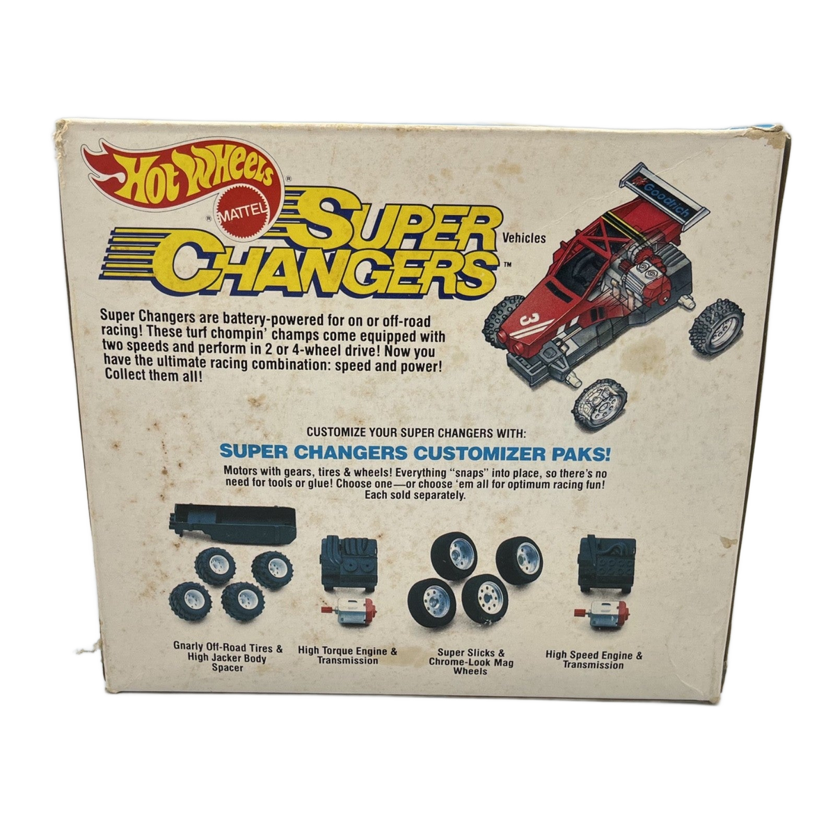 1989 Mattel HOT WHEELS Super Changers DUNE BUGGY #3913 – Boxed – VTG