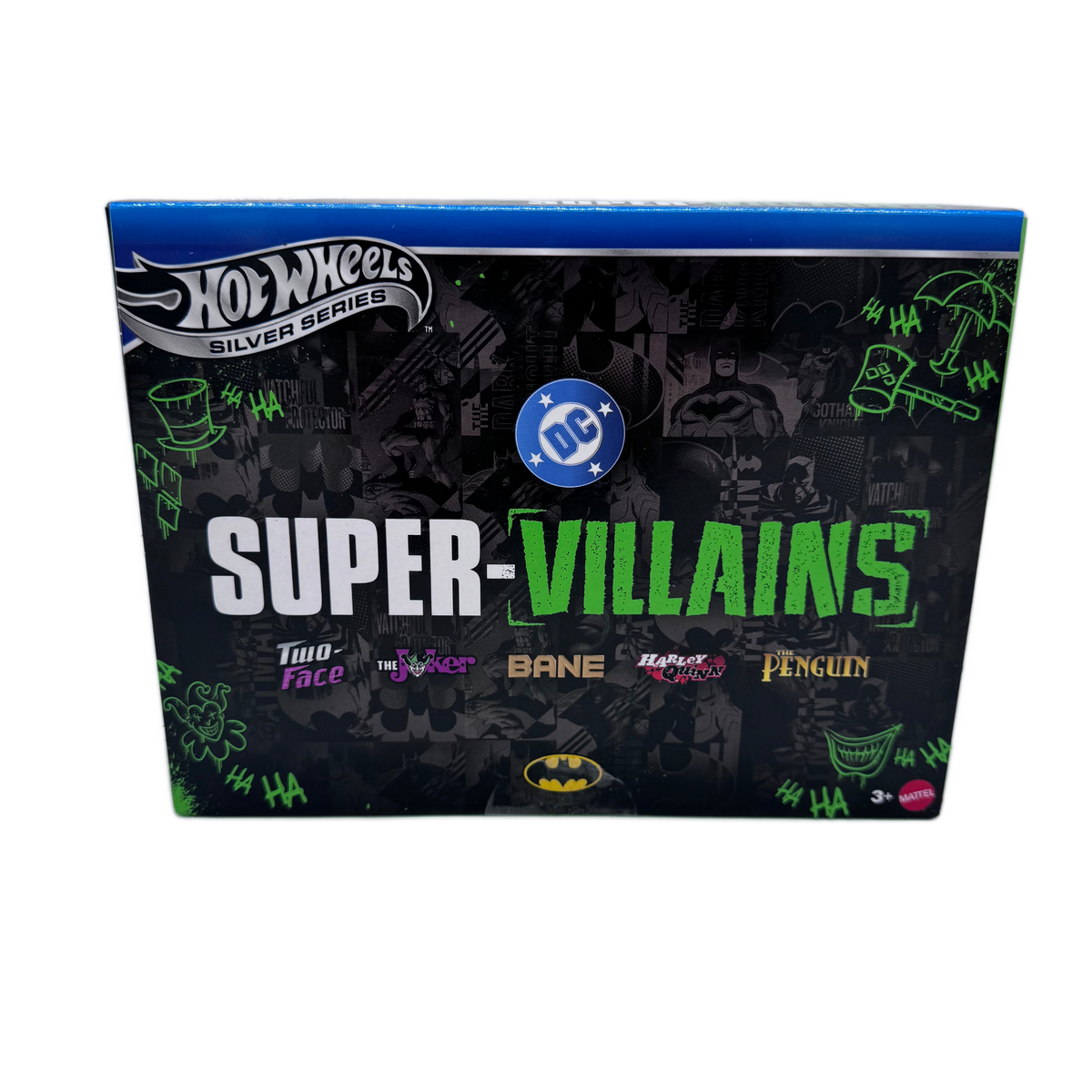 Hot Wheels Silver Series DC Super-Villains 5-Pack – Joker, Harley Quinn, Bane, Two-Face & Penguin