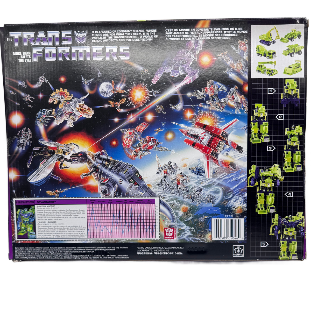 Hasbro Transformers G1 Decepticon Constructicons Devastator 6-Pack — 2017 Reissue, New Sealed