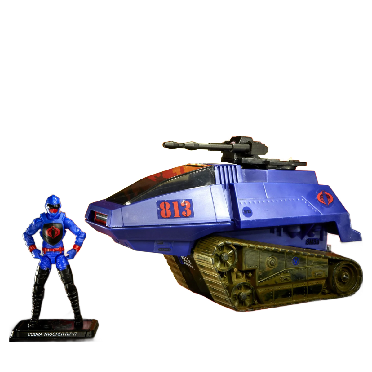 G.I. Joe Retro Collection BLUE Cobra H.I.S.S. III & RIP IT Action Figure - NEW