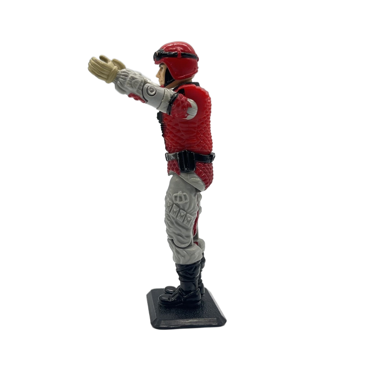 1987 Hasbro G.I. Joe CRAZYLEGS (V1) – w/ Parachute & Gun (No Stock) – Vintage